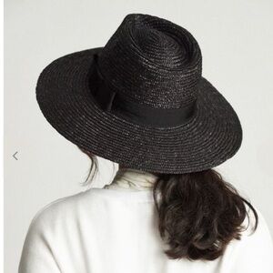 Brixton Joanna Black Straw Hat